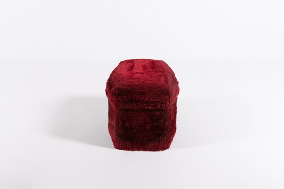 Image 1 of Pouf/tabouret vintage Teddy des années 1960, Italie