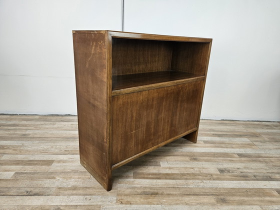 Image 1 of Side Wooden Storage Unit For Small Spaces