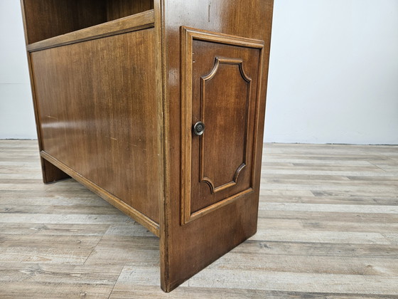 Image 1 of Side Wooden Storage Unit For Small Spaces