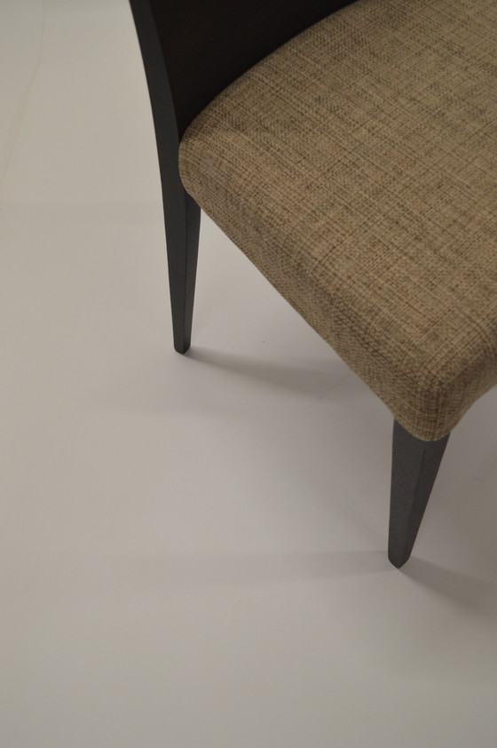 Image 1 of Dining Chair, Showroom Model, Sleek, Wood And Textile