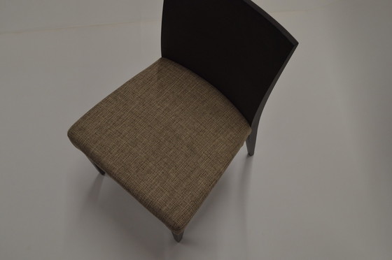 Image 1 of Dining Chair, Showroom Model, Sleek, Wood And Textile