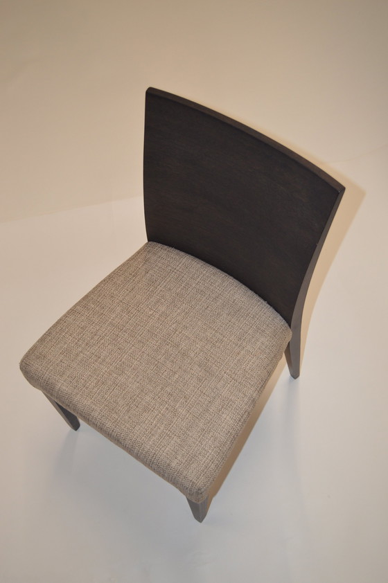 Image 1 of Dining Chair, Showroom Model, Sleek, Wood And Textile