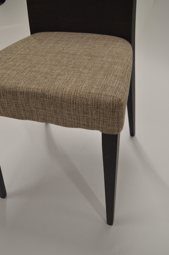 Image 1 of Dining Chair, Showroom Model, Sleek, Wood And Textile