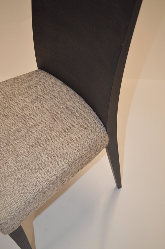 Image 1 of Dining Chair, Showroom Model, Sleek, Wood And Textile