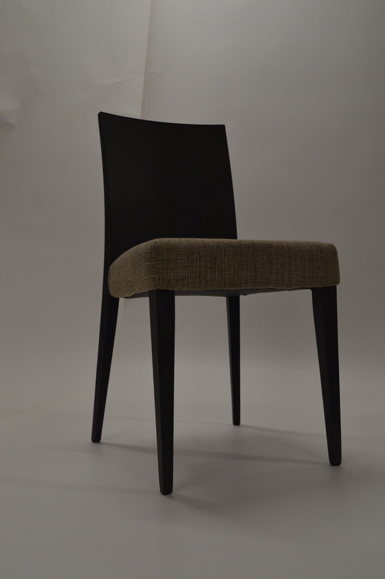 Image 1 of Dining Chair, Showroom Model, Sleek, Wood And Textile