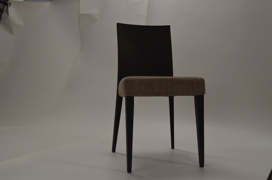 Image 1 of Dining Chair, Showroom Model, Sleek, Wood And Textile