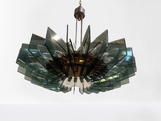 Image 1 of Chandelier By Gino Paroldo For Fontana Arte