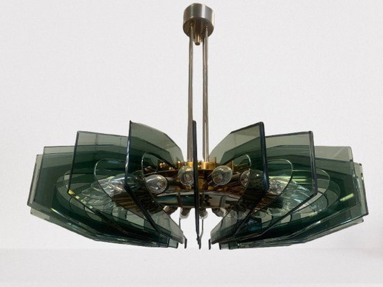 Image 1 of Chandelier By Gino Paroldo For Fontana Arte