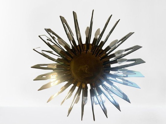 Image 1 of Chandelier By Gino Paroldo For Fontana Arte