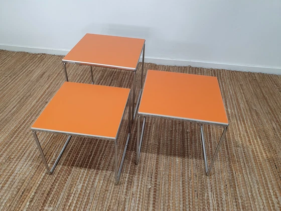 Image 1 of Nesting Tables Brabantia. Mimi set reversible leaf orange/white