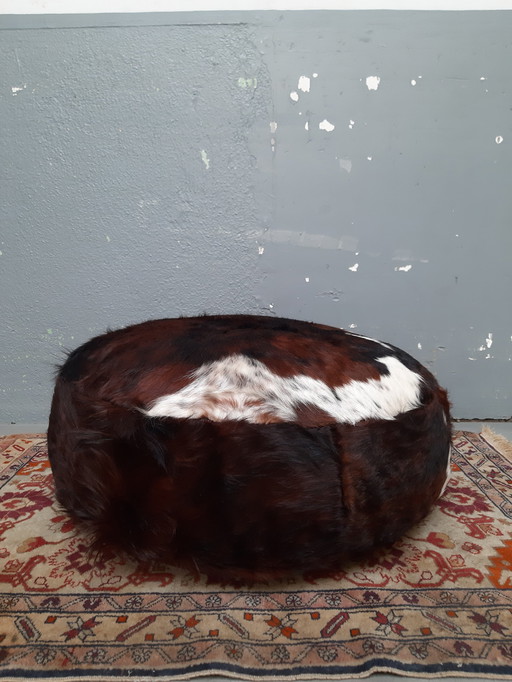 Cowhide Pouf