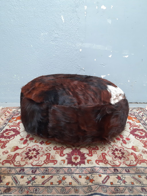 Cowhide Pouf