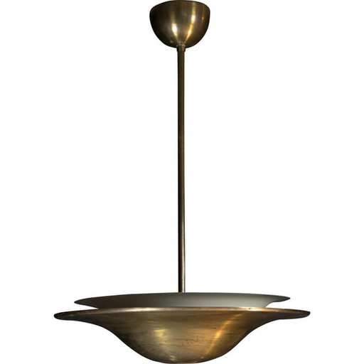 Vintage brass pendant light, 1930