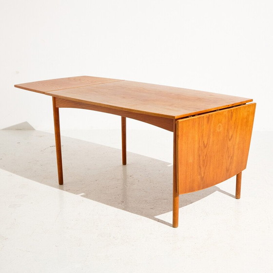 Image 1 of Vintage teak and oakwood dining table, 1960s