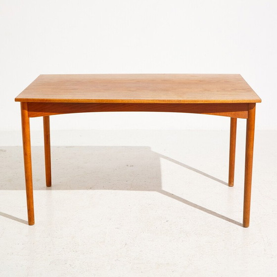 Image 1 of Vintage teak and oakwood dining table, 1960s