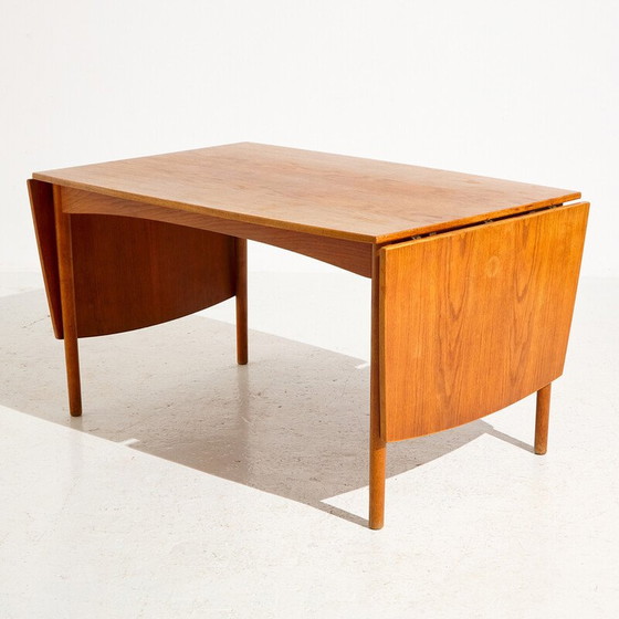 Image 1 of Vintage teak and oakwood dining table, 1960s