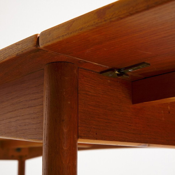 Image 1 of Vintage teak and oakwood dining table, 1960s
