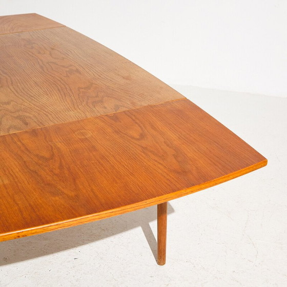 Image 1 of Vintage teak and oakwood dining table, 1960s
