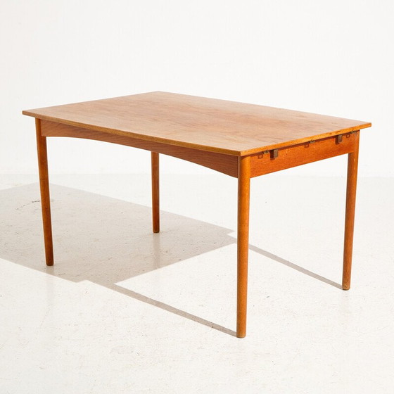 Image 1 of Vintage teak and oakwood dining table, 1960s