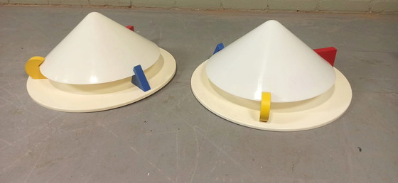 Image 1 of 2x Lampada vintage in stile Memphis Milano