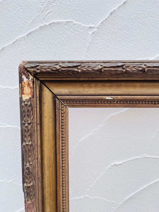 Wood Frame Old Gold Décor