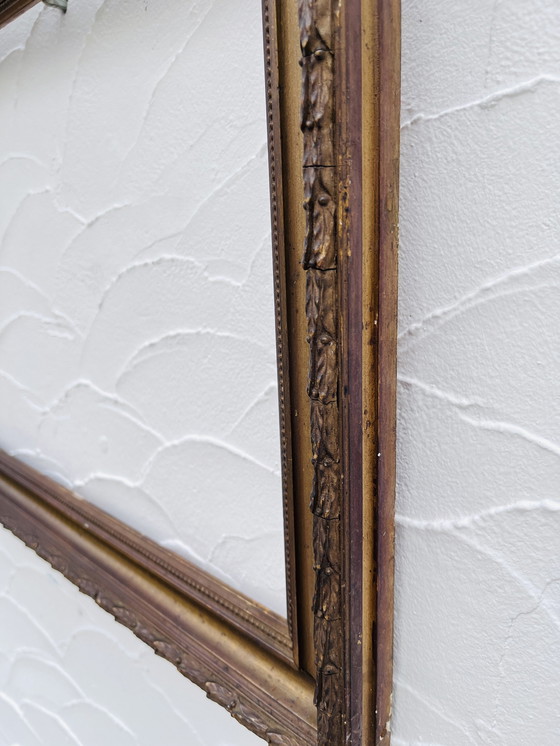 Image 1 of Cornice in legno con decoro in oro antico