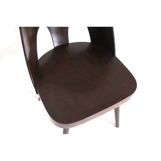 Image 1 of Pair of vintage wooden chairs by Oswald Haerdtl for Ton Bystřice pod Hostýnem, Czechoslovakia 1955