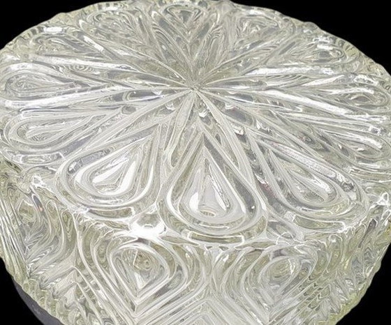 Image 1 of Lampada da soffitto in vetro vintage anni '60 1111