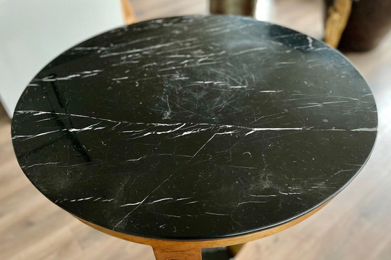 Image 1 of Art Deco Marble Sidetable Lumiére