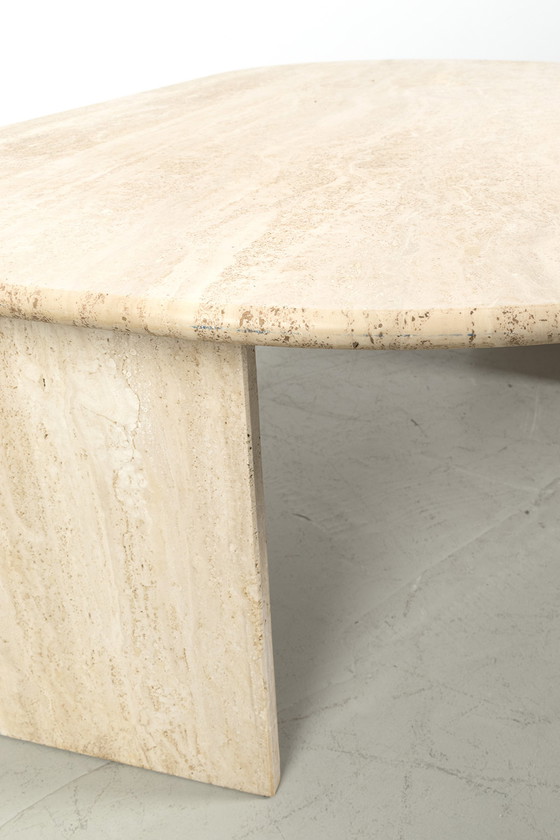 Image 1 of Table basse vintage en travertin