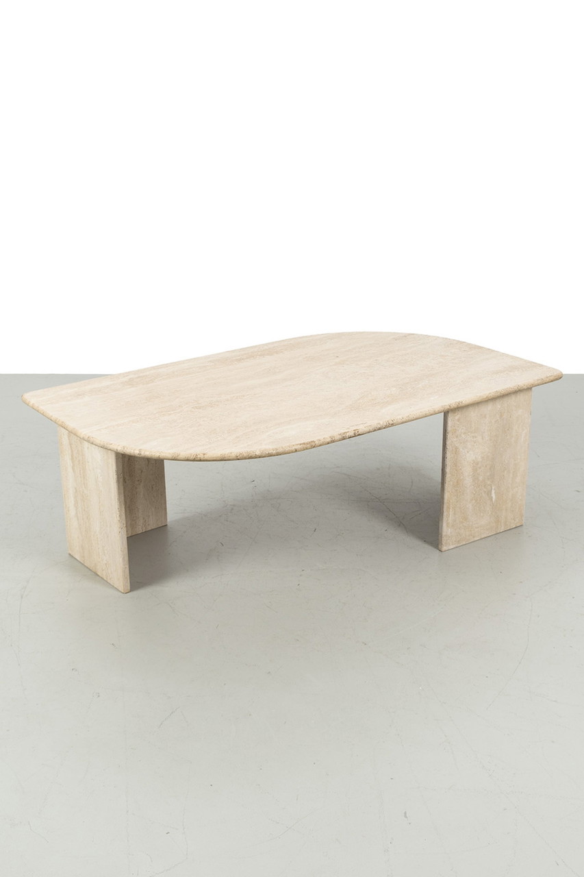 Vintage travertine coffee table