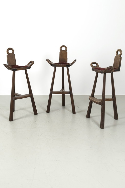 3x Spanish bar stools