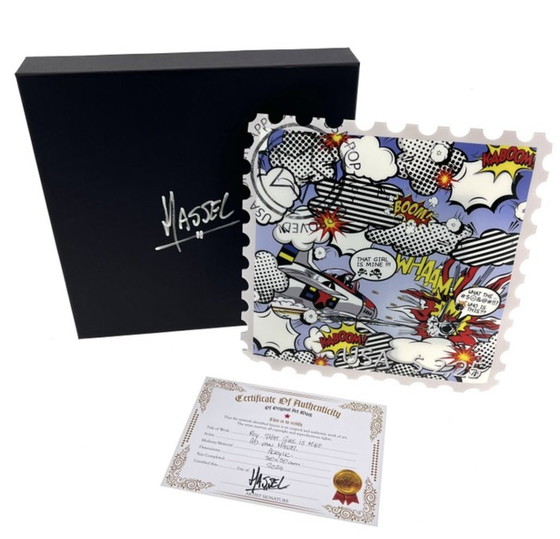 Image 1 of Ad Van Hassel: “Sello de arte de lujo, homenaje a Roy Lichtenstein”.