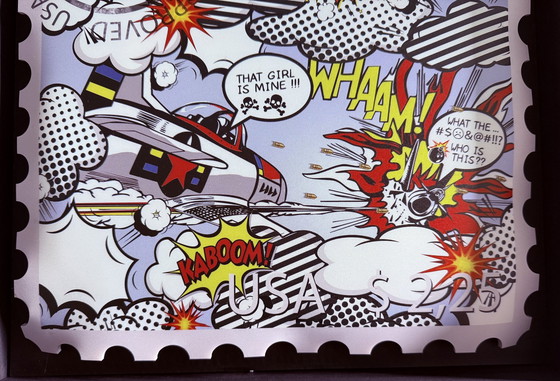 Image 1 of Ad Van Hassel: “Sello de arte de lujo, homenaje a Roy Lichtenstein”.