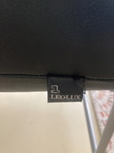Leolux, Volare 986, Black Leather Two-Seater Sofa