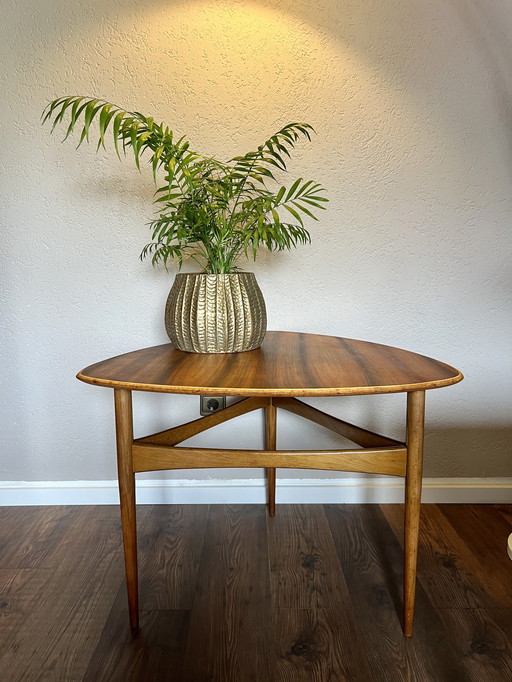 Mesa auxiliar de mediados de siglo atribuida a Karl-Erik Ekselius para JOC Vetlanda, mesa de centro de diseño moderno escandinav