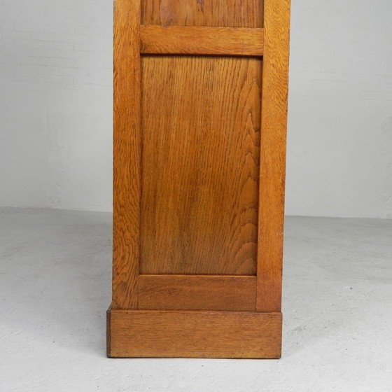 Image 1 of Oak Shutter Cabinet With 2 Shutters, 120 Cm High