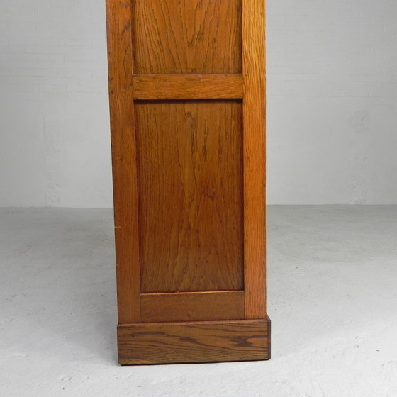 Image 1 of Oak Shutter Cabinet With 2 Shutters, 120 Cm High