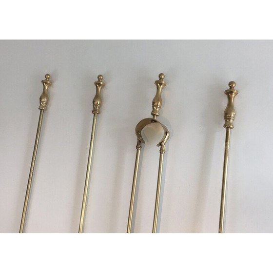 Image 1 of Set da camino in ottone vintage