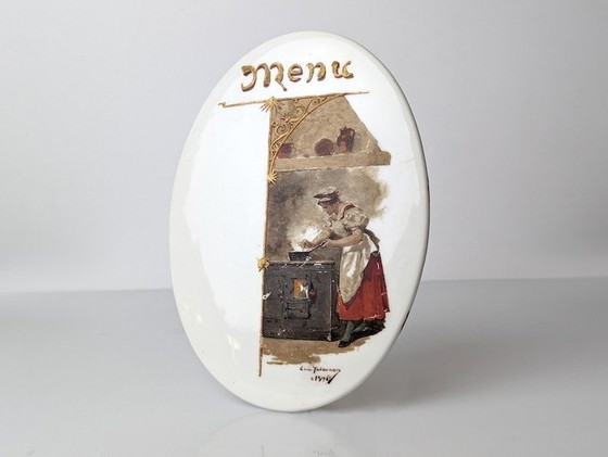 Image 1 of Luis Taberner In Oil On Porcelain