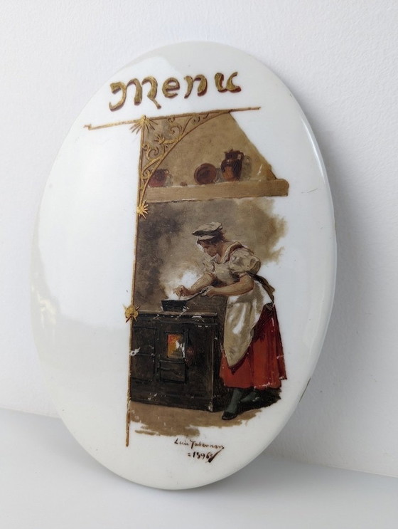 Image 1 of Luis Taberner In Oil On Porcelain