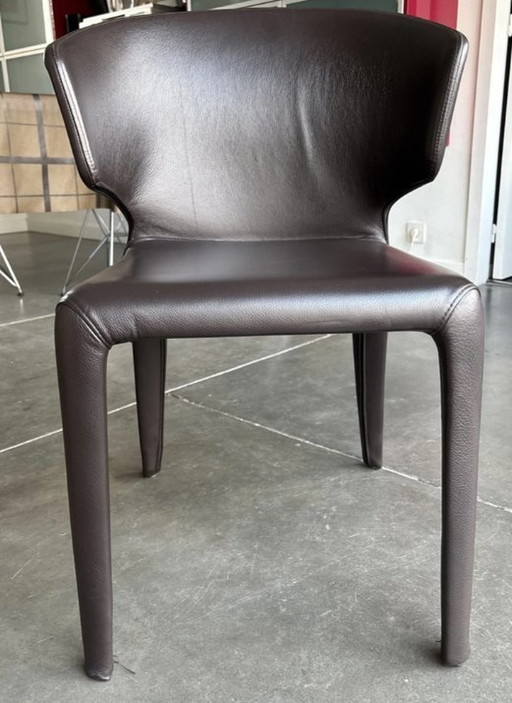 10X Leather Cassina Hola 367 Chairs