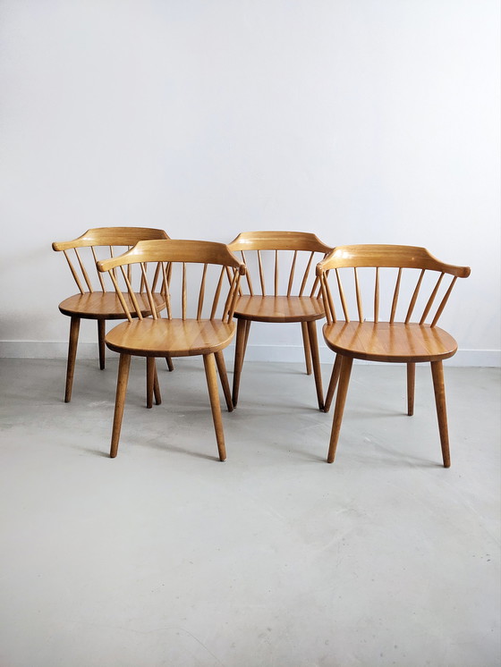 Image 1 of 4x Yngve Ekström for Stolab Småland' Dining Chair