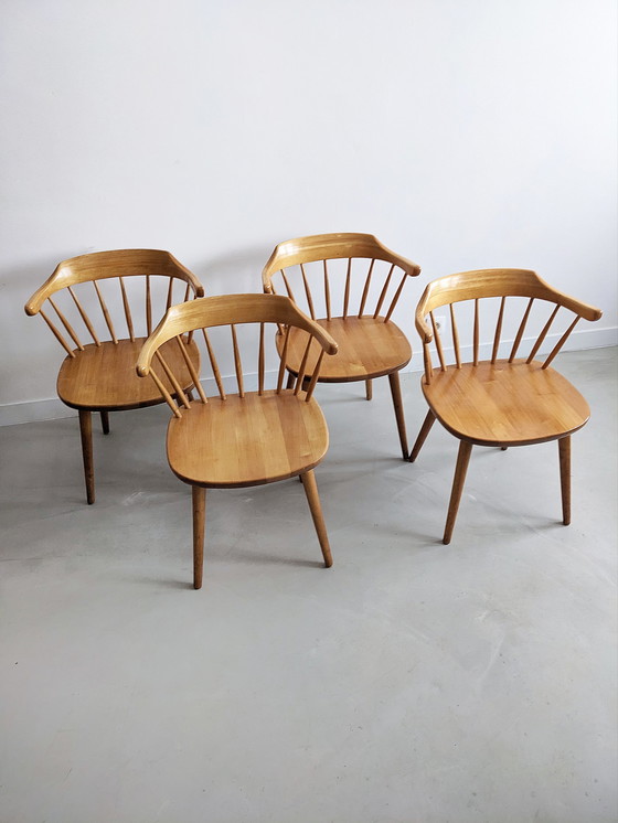 Image 1 of 4x Yngve Ekström for Stolab Småland' Dining Chair