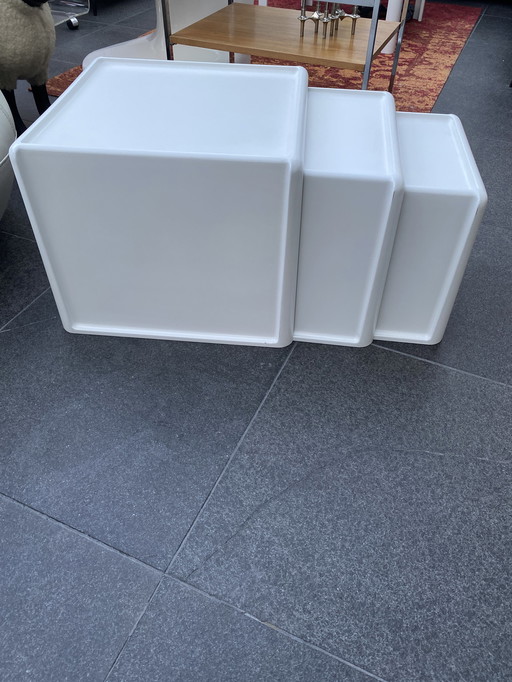 Peter Ghyczy vintage side table set.
