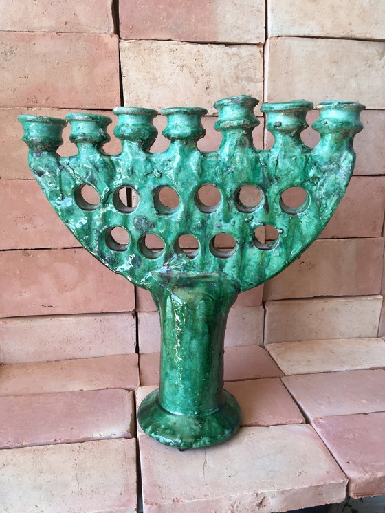 Image 1 of Tamegroute pottery Candlestick