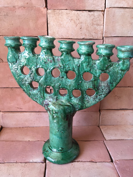 Image 1 of Tamegroute pottery Candlestick