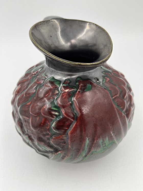 Image 1 of Art Deco Pitcher From La Faïencerie De Thulin