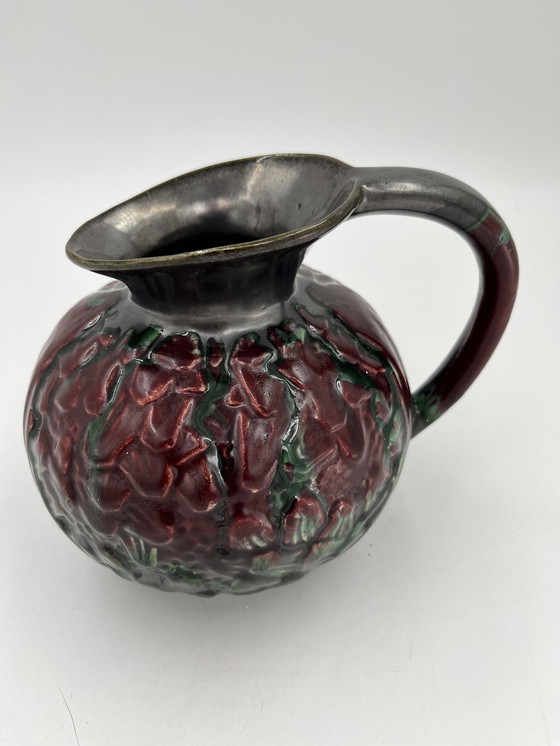 Image 1 of Art Deco Pitcher From La Faïencerie De Thulin