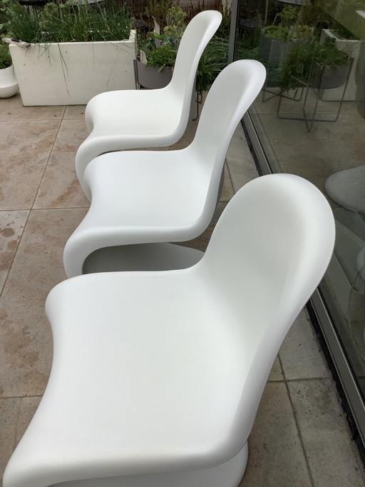 3x Vitra Verner Panton chair